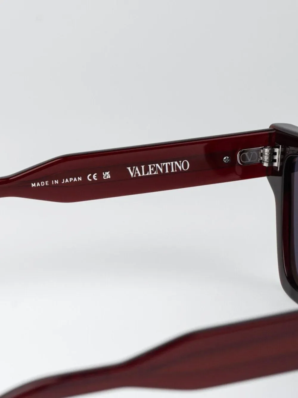 Valentino Men Sunglasses Burgundy Grey Square V-GOLD I VLS-162 C